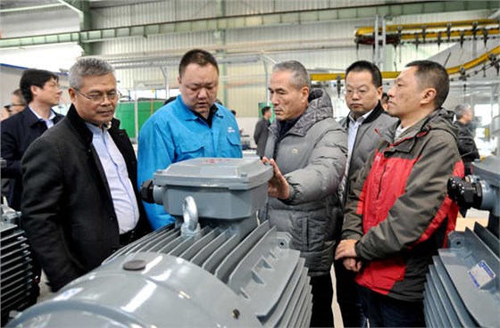 皖南電機(jī)|電機(jī)廠家:來賓在車間參觀 皖南電機(jī)|電機(jī)廠家:來賓在車間參觀